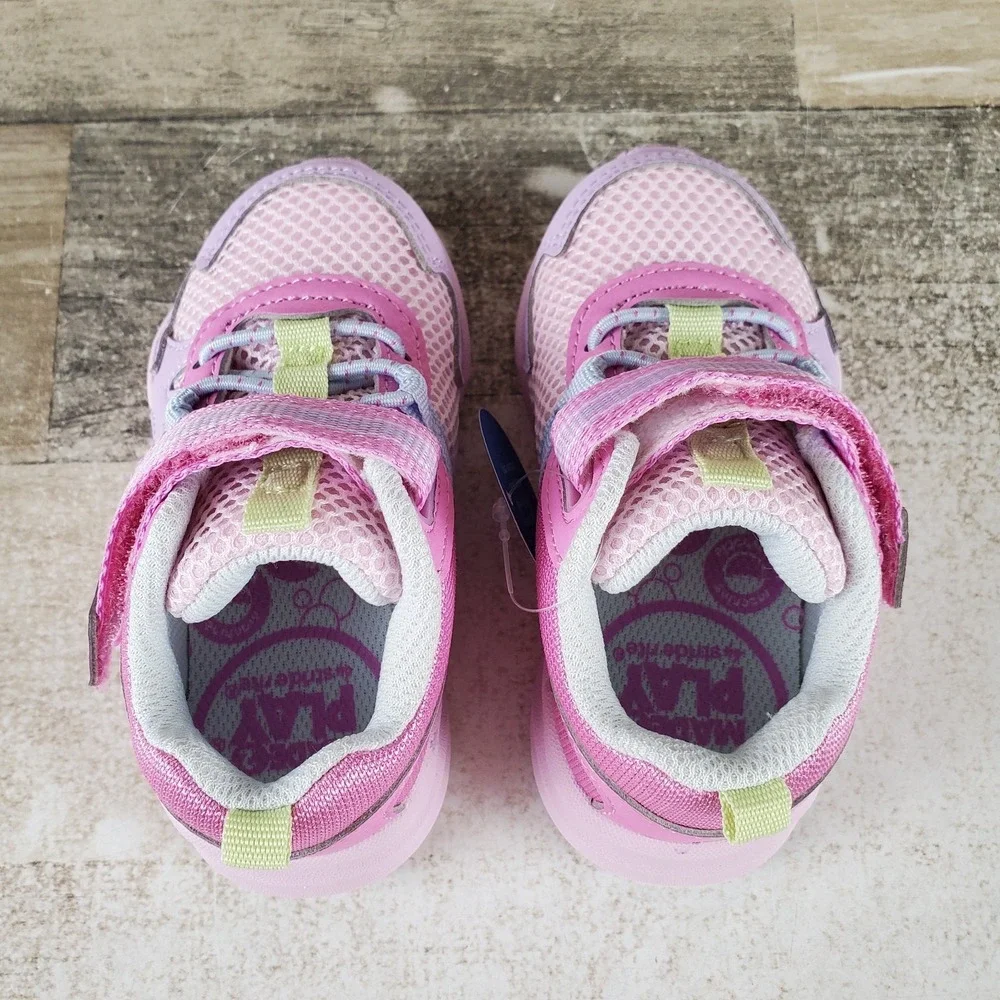 Stride Rite Made2Play Player Toddler Shoes Sz 5 M Pink Multi Mesh Sneakers